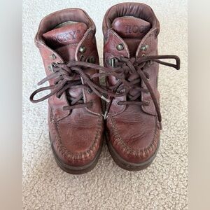 Rocky Goretex Brown/Red Leather Lace Up Boots 6.5 Men’s
